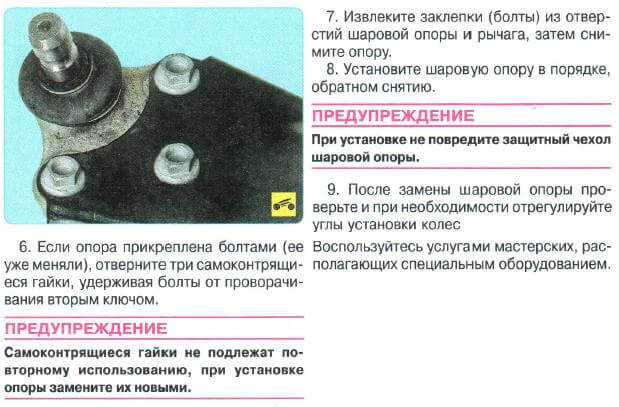 Замена шаровой опоры Шевроле Авео